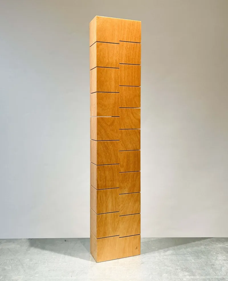 Hot Pamono François Morellet, Zwei Interferenz Schnitte, 1977, Plywood