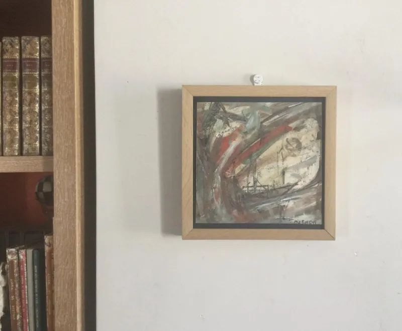 Online Pamono François Ozenda, Composition, 1960, Signed Gouache