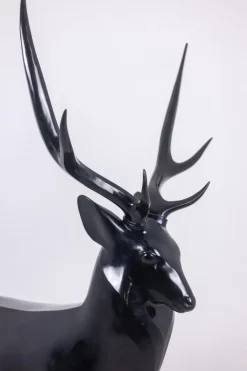 New Pamono François Pompon, Life-Size Stag Sculpture, 2006, Bronze