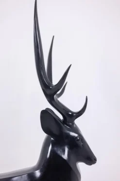 New Pamono François Pompon, Life-Size Stag Sculpture, 2006, Bronze