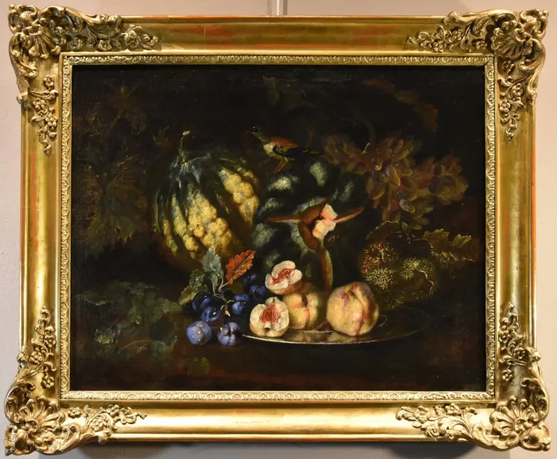 Clearance Pamono Franz Werner Von Tamm, Still Life with Fruit, 1700, Oil on Canvas, Framed