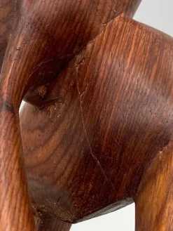 Online Pamono Free Form Male Thinker Sculpture, 1970s, Wood