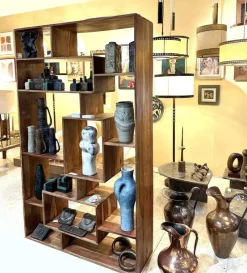 Best Pamono Freestanding Bookcase or Room Divider in Olive Wood
