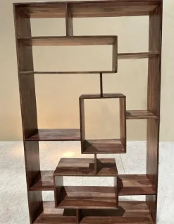 Best Pamono Freestanding Bookcase or Room Divider in Olive Wood