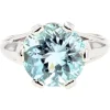 Outlet Pamono French 3.25 Carats Aquamarine 18 Karat White Gold Solitaire Ring, 1950s
