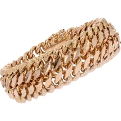 Pamono French 18 Karat Rose Gold Curb Bracelet, 1960s> Bracelets