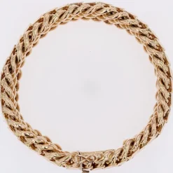 Pamono French 18 Karat Rose Gold Curb Bracelet, 1960s><noscript><img width=