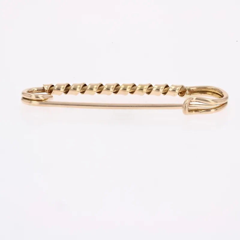 Pamono French 18 Karat Rose Gold Safety Pin Brooch, 1960s> Brooches