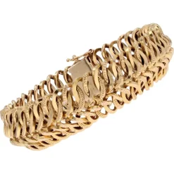 Pamono French 18 Karat Yellow Gold Flexible Bracelet, 1960s> Bracelets