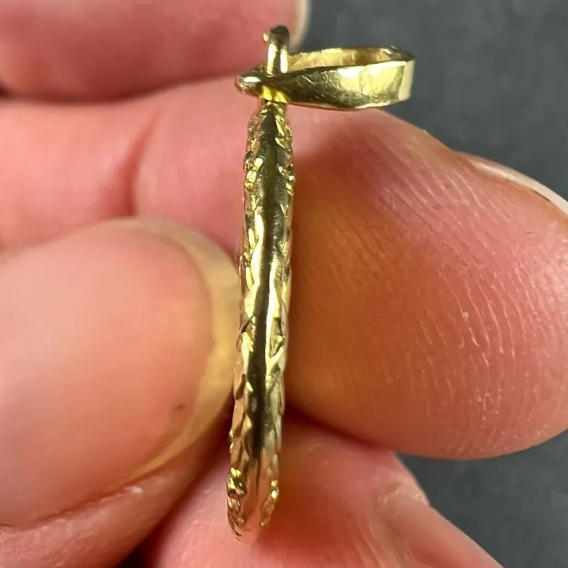 Pamono French 18 Karat Yellow Gold Plus Quhier More Than Yesterday Love Medal Pendant by Augis, 1950s> Rings