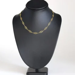Hot Pamono French 18 Karat Yellow Gold Filigree Chain Necklace, 1960s