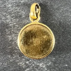 New Pamono French 18 Karat Yellow Gold Compass Charm Pendant, 1920s