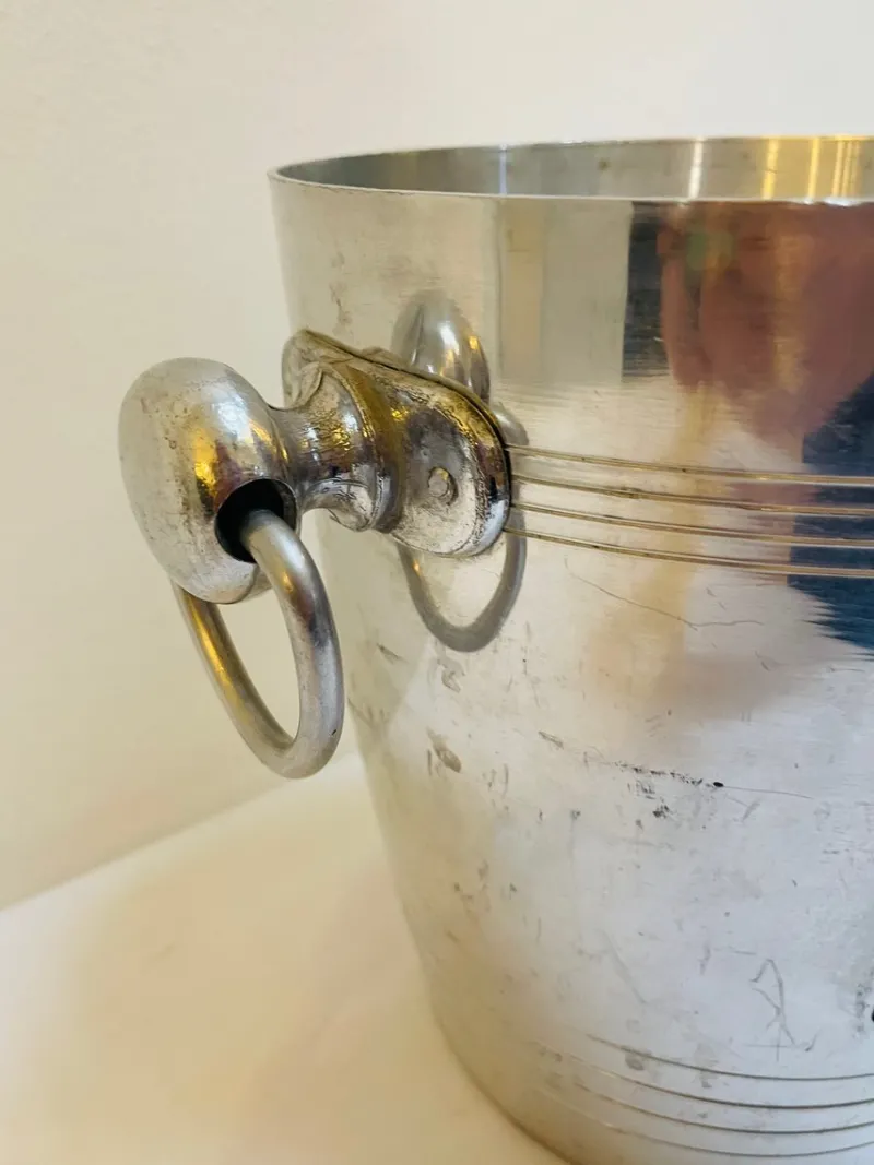 Discount Pamono French Aluminum Champagne Cooler from Bricoute Et Cie, France, 1960s