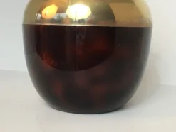 Pamono French Apple Ice Bucket in Acrylic Glass, Gilt Metal and Plastic, 1970s><noscript><img width=