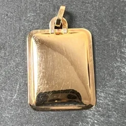 Discount Pamono French Aquarius Starsign Zodiac 18k Yellow Gold Charm Medal Pendant, 1980s