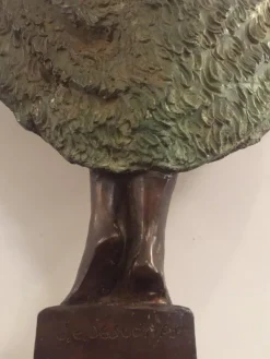 Pamono French Art Deco Bronze Dancer Figure by J.E Descomps><noscript><img width=