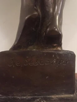 Pamono French Art Deco Bronze Dancer Figure by J.E Descomps><noscript><img width=