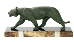 Hot Pamono French Art Deco Bronze Panther Sculpture by Rulas, 1930s