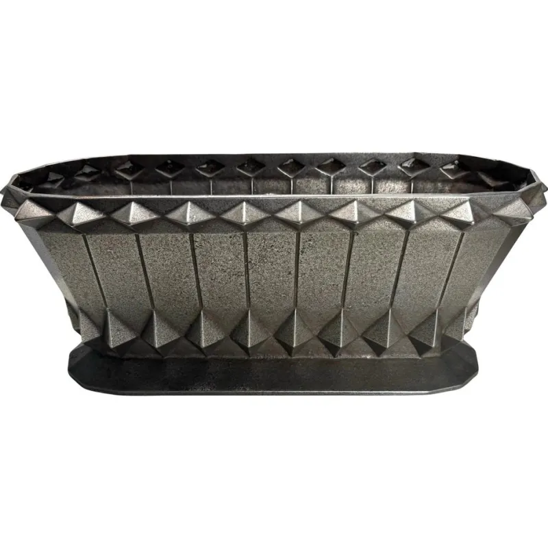 Pamono French Art Deco Cast Iron Vase or Planter, 1930s