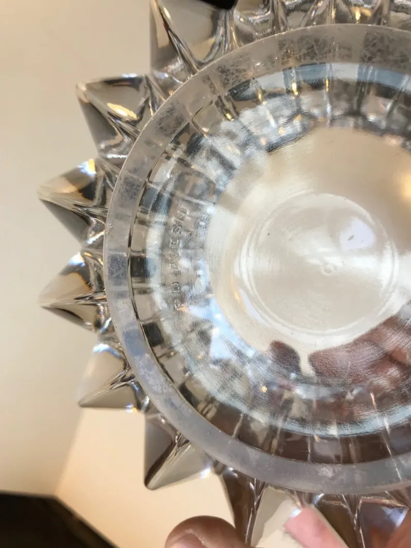 Pamono French Art Deco Glass Dish by Pierre D’avesn for Pierre D’avesn, 1940s> Serving Dishes