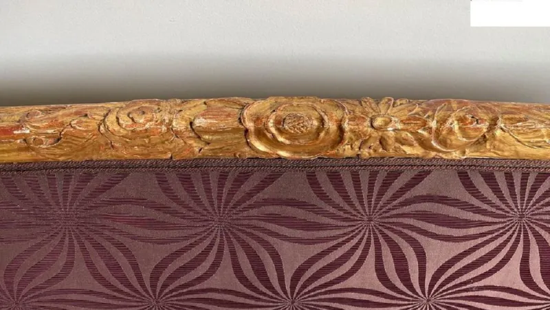 Pamono French Art Deco Living Room Set in Carved Wood by Paul Follot, 1920s, Set of 3> Living Room Sets