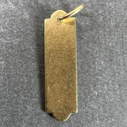 Pamono French Art Deco Love Thermometer 18k Yellow Gold Enamel Charm Pendant, 1890s><noscript><img width=