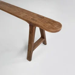 Sale Pamono French Art Deco Narrow Wood Bench, 1930s
