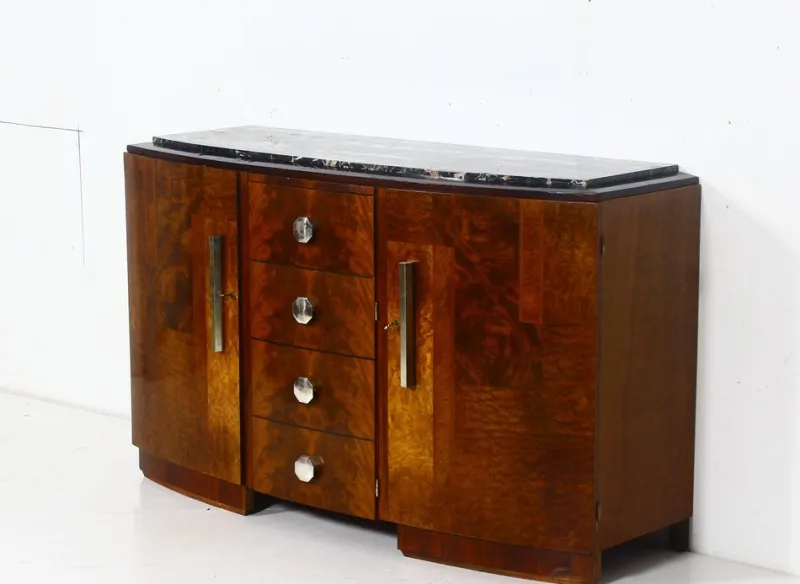Pamono French Art Deco Sideboard, 1930s> Sideboards & Buffets