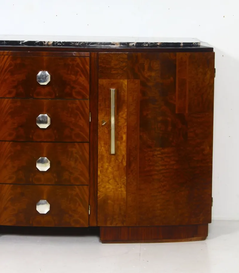 Pamono French Art Deco Sideboard, 1930s> Sideboards & Buffets