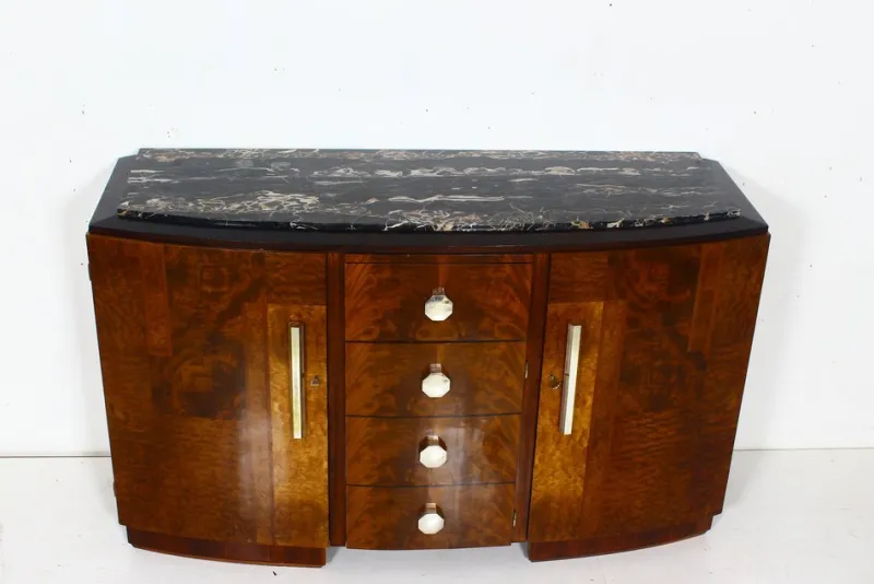 Pamono French Art Deco Sideboard, 1930s> Sideboards & Buffets