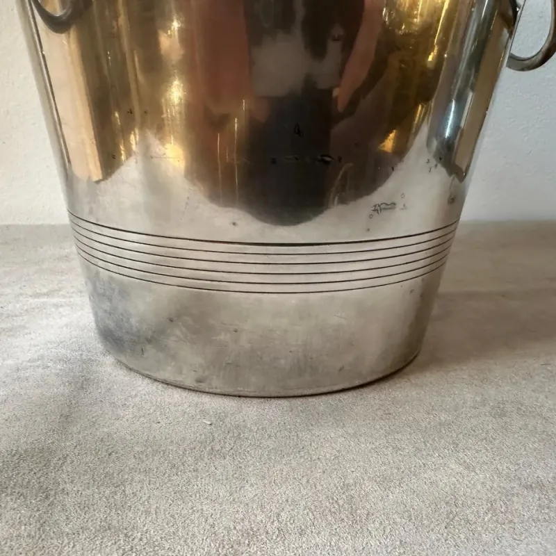 Clearance Pamono French Art Deco Silver Plated Wine Cooler, 1950s