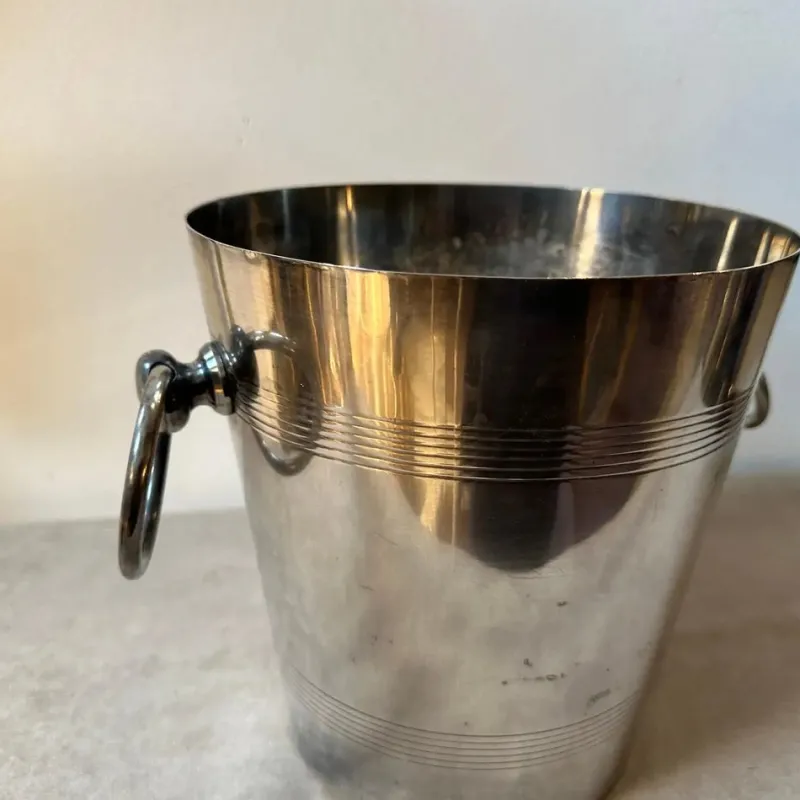 Clearance Pamono French Art Deco Silver Plated Wine Cooler, 1950s