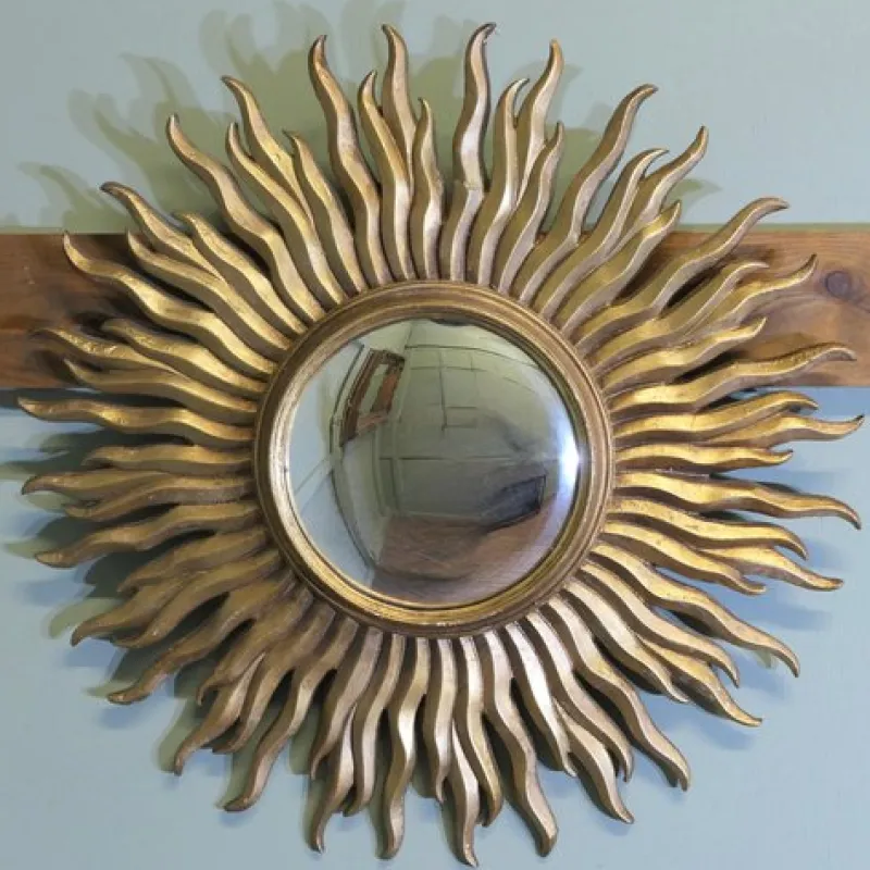 Pamono French Art Deco Style Sunburst Mirror, 1960s> Mirrors