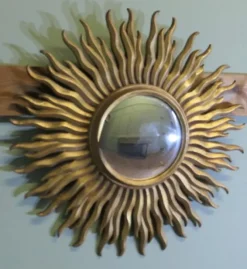 Pamono French Art Deco Style Sunburst Mirror, 1960s><noscript><img width=
