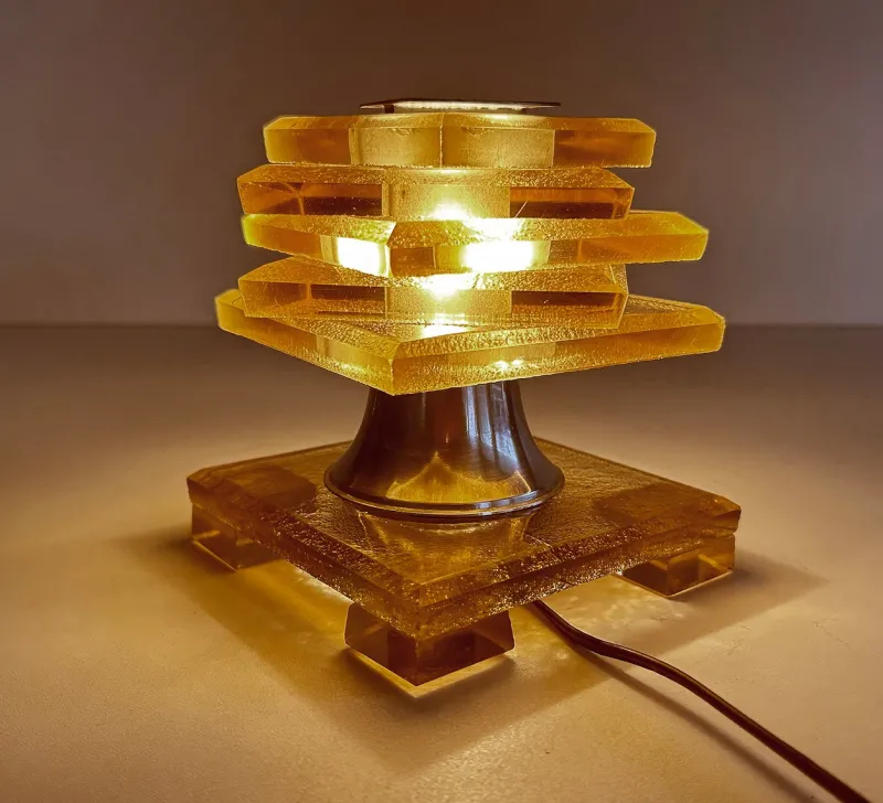 Hot Pamono French Art Deco Table Lamp from Maison Desny, 1930s