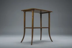 Pamono French Art Nouveau Marquetry Table by Emile Galle, 1900s