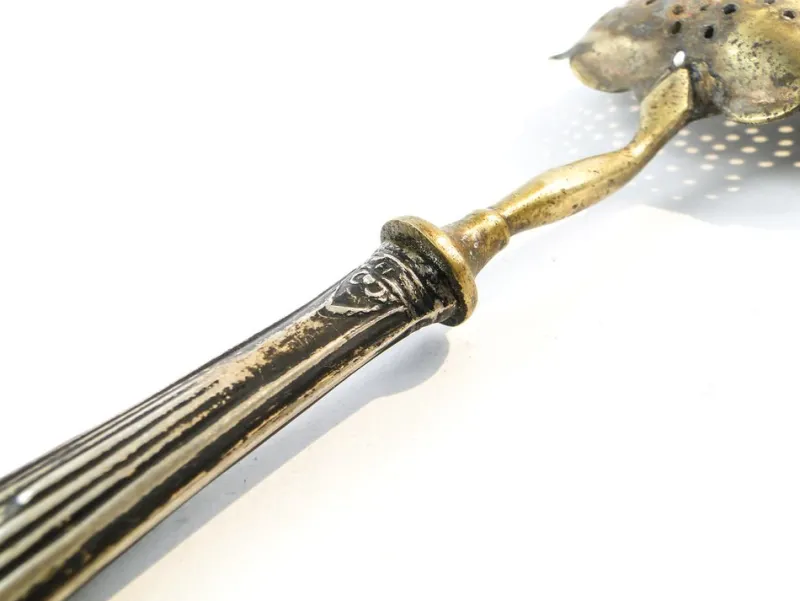 Pamono French Art Nouveau Silver Absynthe Spoon, 1900s> Cutlery & Serving Utensils