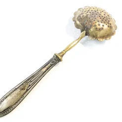Pamono French Art Nouveau Silver Absynthe Spoon, 1900s><noscript><img width=