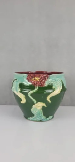 Outlet Pamono French Art Nouveau Slip Planter, 1890s