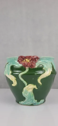 Outlet Pamono French Art Nouveau Slip Planter, 1890s