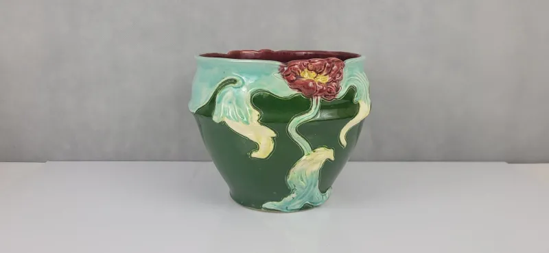 Outlet Pamono French Art Nouveau Slip Planter, 1890s