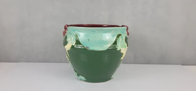 Outlet Pamono French Art Nouveau Slip Planter, 1890s