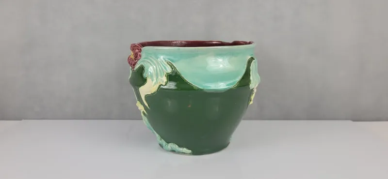 Outlet Pamono French Art Nouveau Slip Planter, 1890s