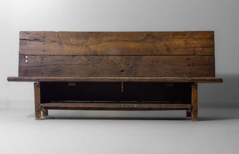 Outlet Pamono French Art Populaire Fermette Bench, Early 1900s