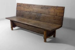 Outlet Pamono French Art Populaire Fermette Bench, Early 1900s