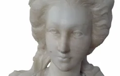 Pamono French Artist, Bust of Marie Antoinette, 19th Century, Alabaster