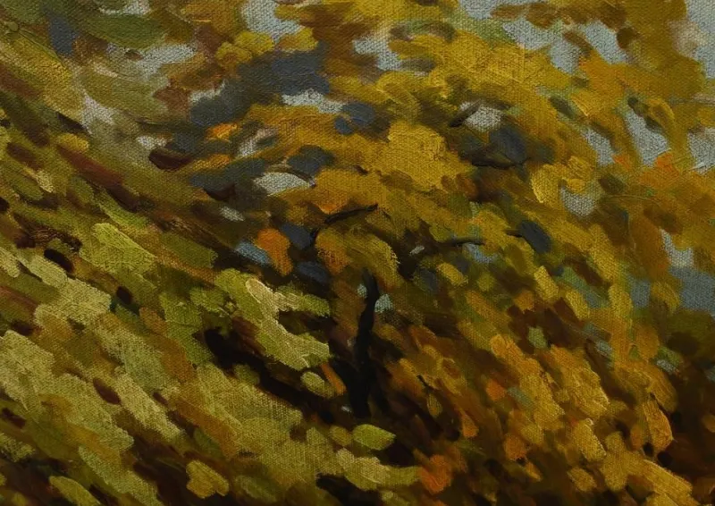 Pamono French Artist, Impressionist Landscape, 1980s, Oil Painting, Framed> Impressionist