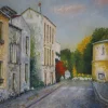 Pamono French Artist, Marnes La Coquette, 2000s, Oil on Canvas> Impressionist