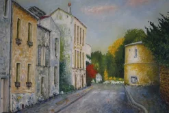 Pamono French Artist, Marnes La Coquette, 2000s, Oil on Canvas> Impressionist