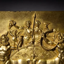 Pamono French Artist, Relief Triumph of Bacchus, Early 19th Century, Gilt Bronze><noscript><img width=
